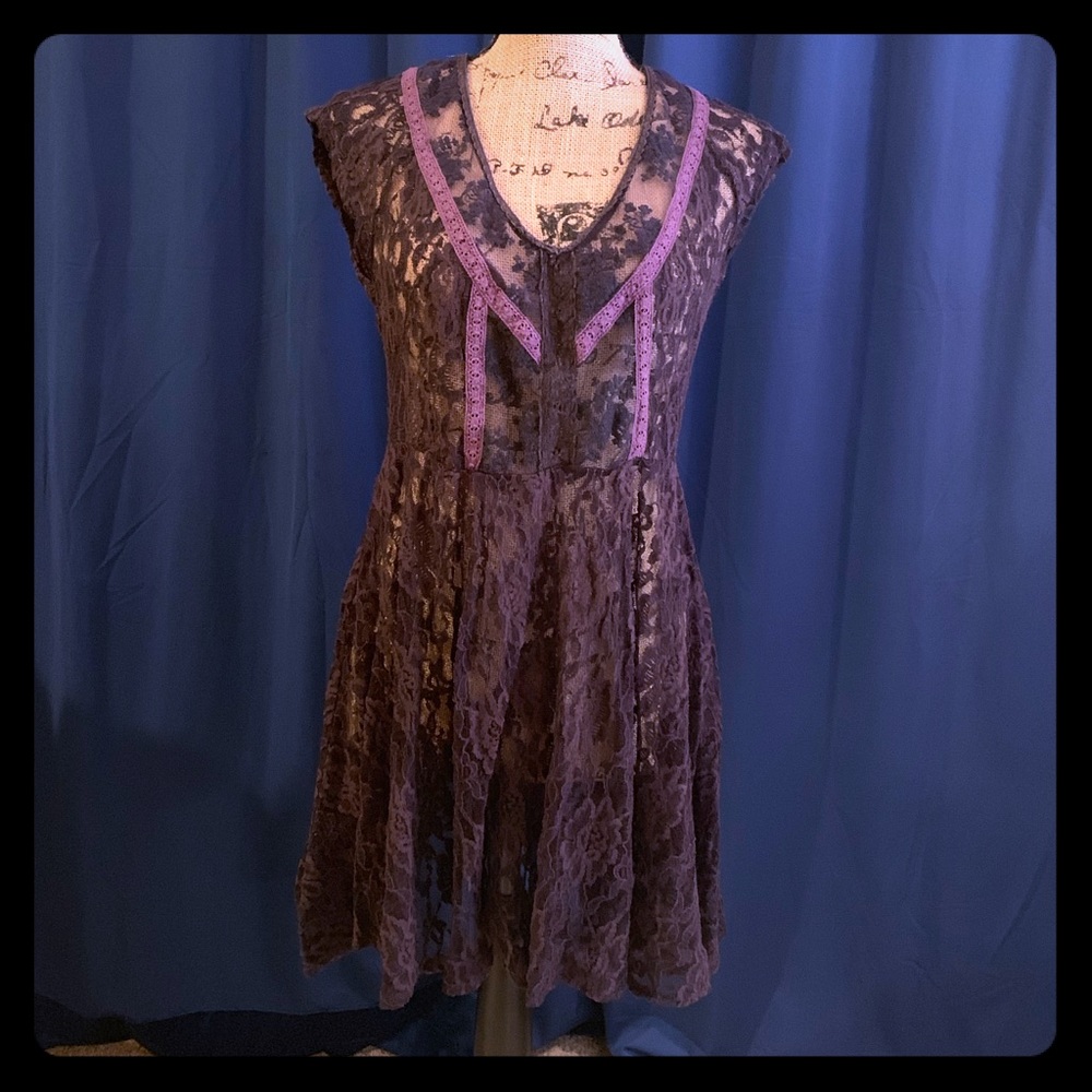 Kimchi Blue purple lace dress